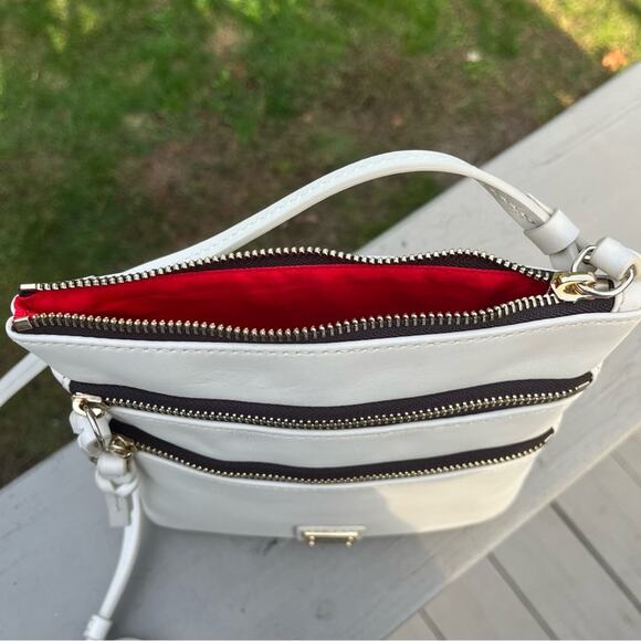 DOONEY & BOURKE  Apollo Leather Ivory Crossbody Bag - Picture 8 of 9